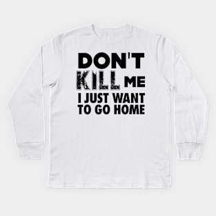 Tyre Nichols: Don't Kill Me, I Just Want to Go Home Kids Long Sleeve T-Shirt